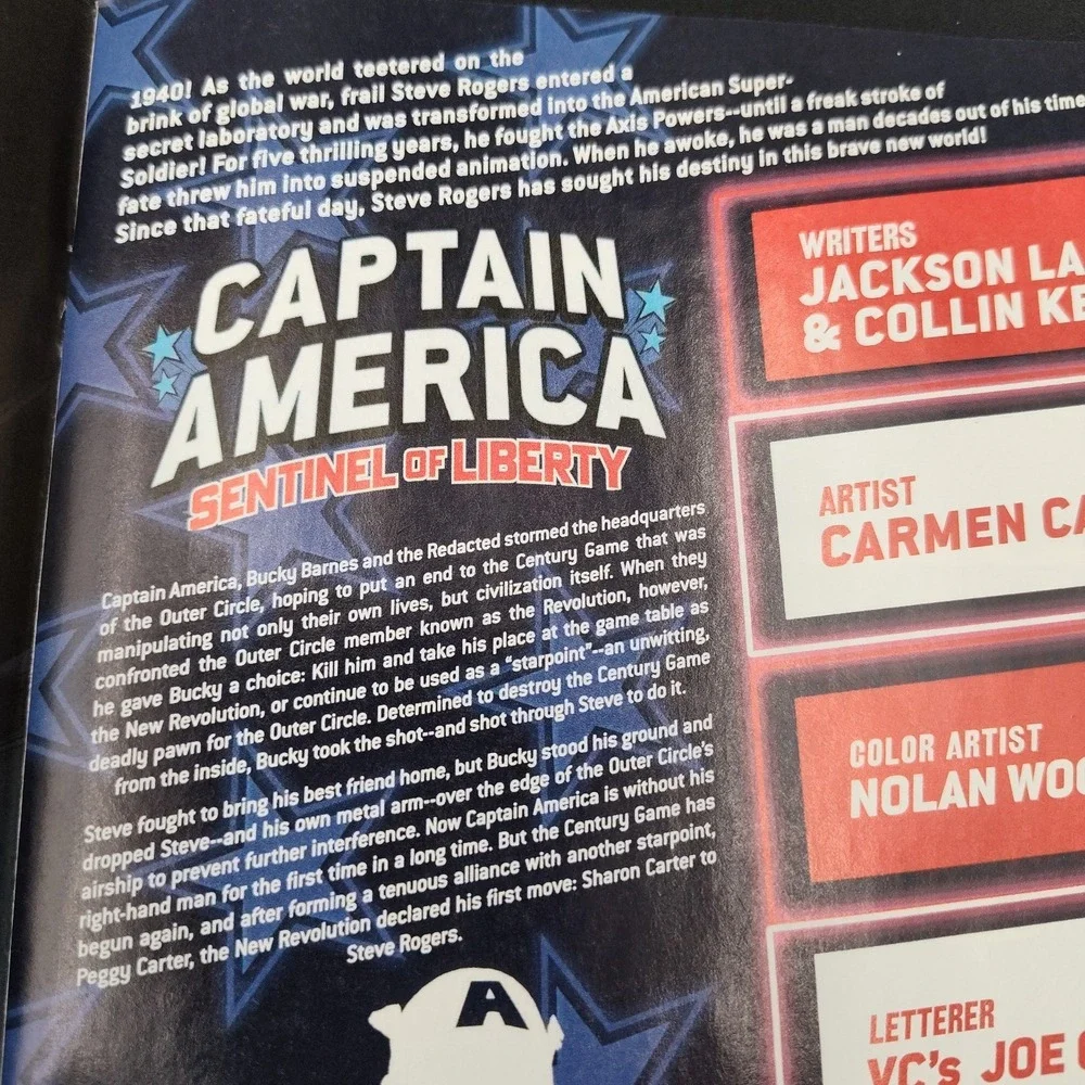 Captain America Sentinel Liberty Comic #7 Marvel Variant Book '22‎ BR3.3WA3348 - Picture 12 of 16